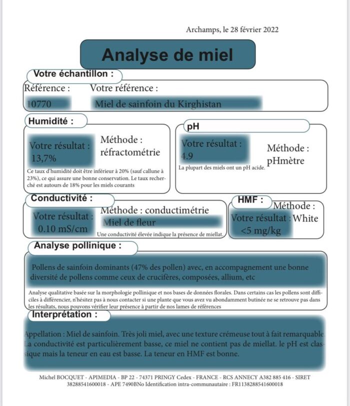 Miel Blanc Du Kirghizistan - 250g – Image 4